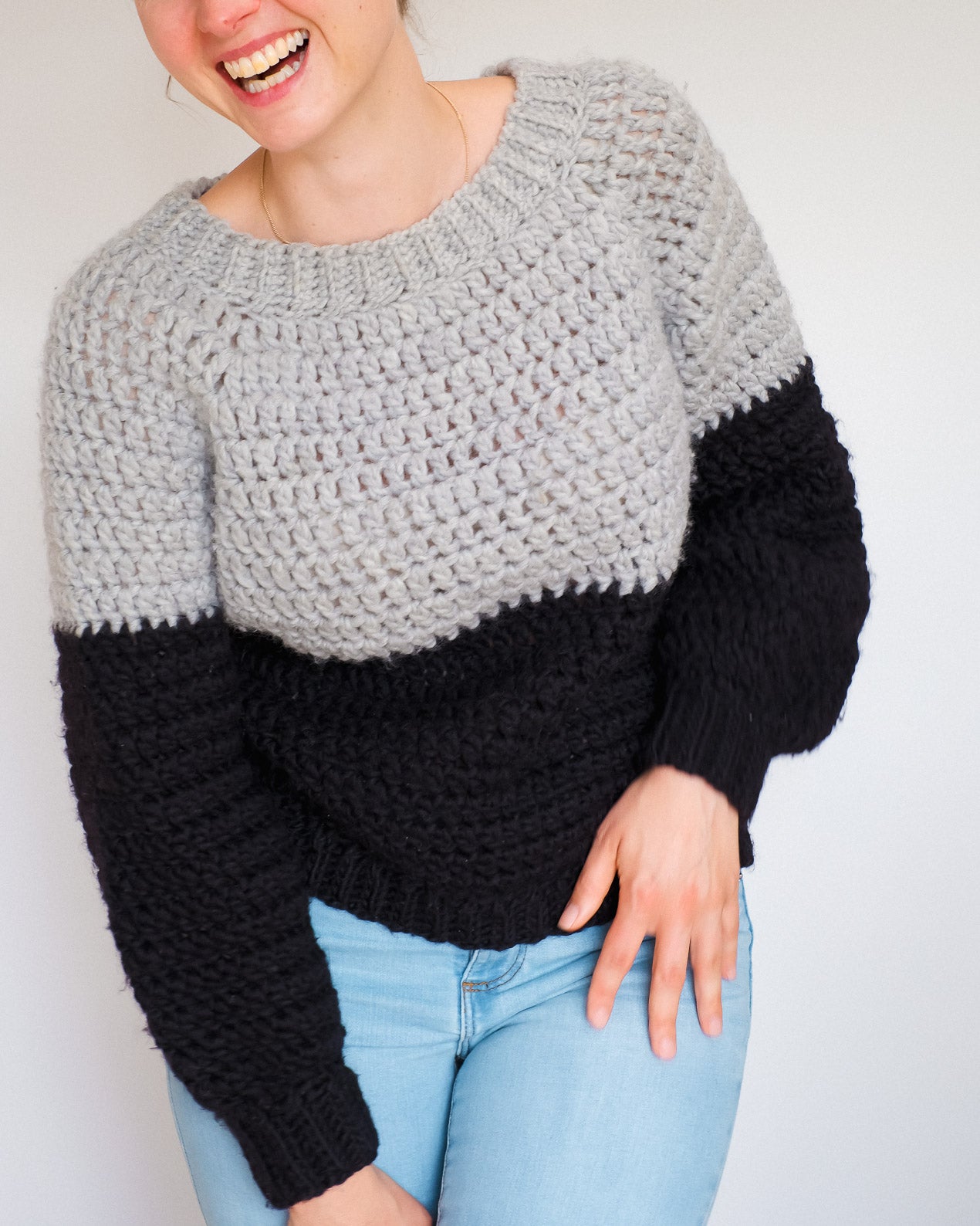 CHUNKY BALLOON SWEATER CROCHET PATTERN