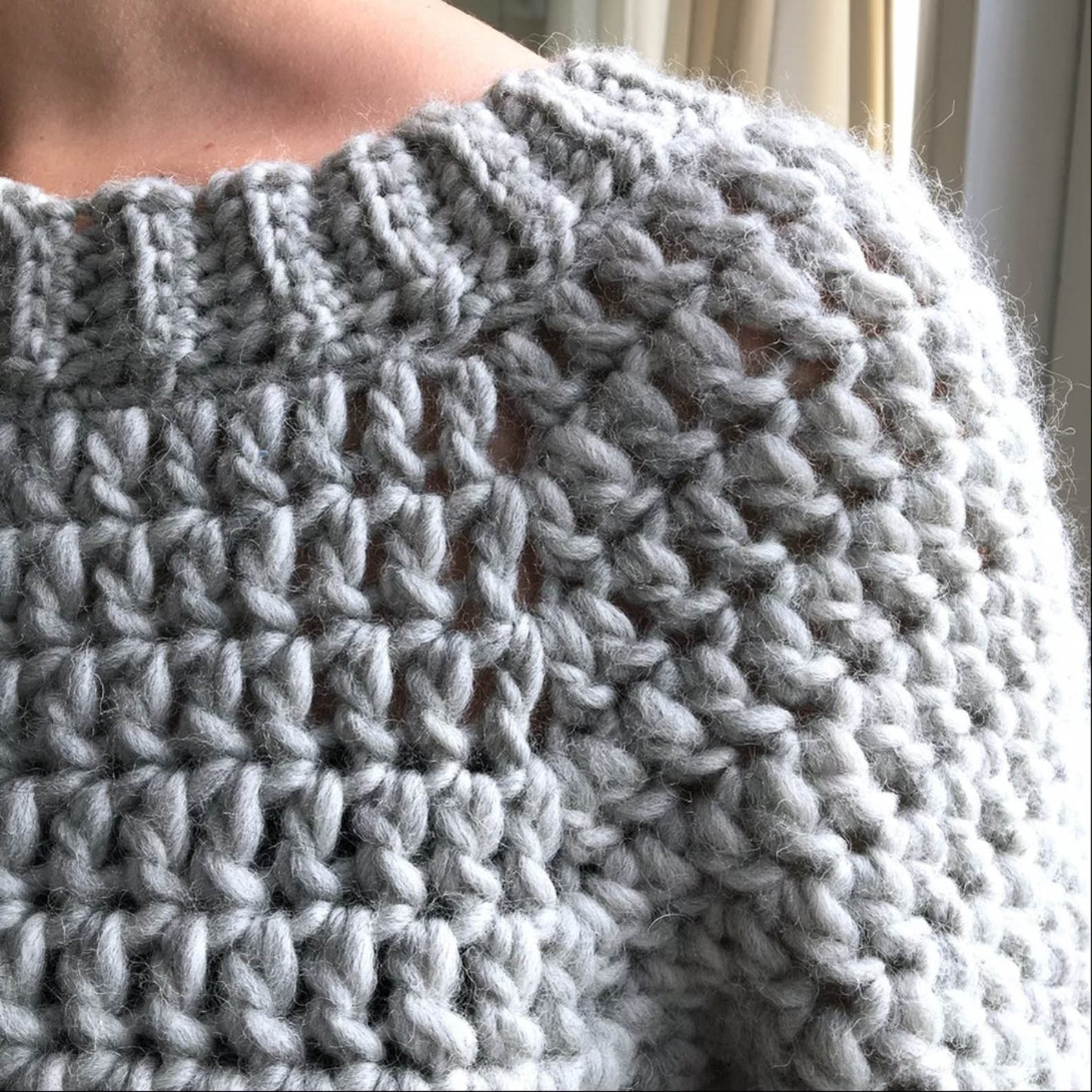 Chunky Balloon Sweater - Crochet Pattern